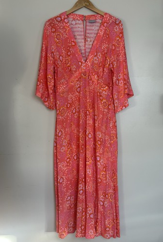 Oliver bonas coral midi dress - bonas,