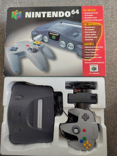 N64 console boxed with - console,