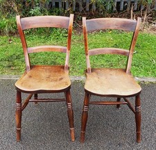 PAIR OF ANTIQUE BAR BACK