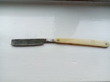 Straight edge razor marked with Baker blade needs cleaning