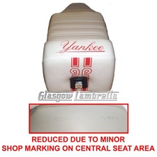 REDUCED Vespa T5 Mk1  YANKEE SEAT IN IVORY WITH RED LOGO (PLEASE SEE PICS)
