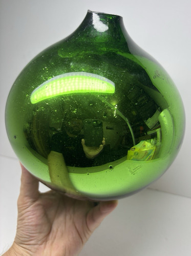 Antique green mercury - green, glass