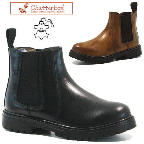 Boys chelsea leather boots - chelsea,