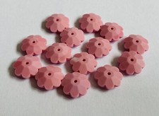 Vintage Swarovski Marguerite Sew On Beads 3700 8mm X 10 Opaque Rose Circa 1940