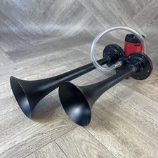 Twin Air Horns For Trucks, Vans, Boats, Cars Electrical Air Horn Boxed Unused