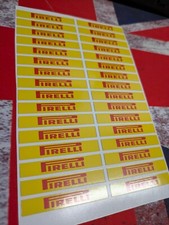 Scalextric Slot Car Decal Sticker Sheet - Model Racing 1/32 1/24 - 32x Stickers