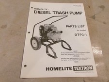 HOMELITE DIESEL TRASH PUMP
