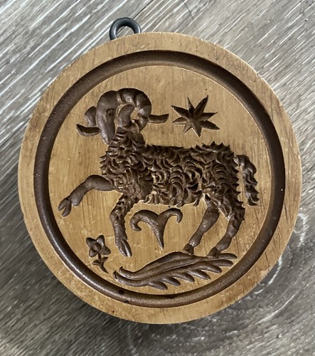 Springerle ram aries - aries, wooden