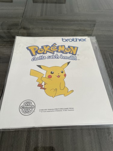 Brother pokemon embroidery - brother,