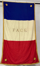 Antique 19th century French Beautiful national flag of France Panel 244x137 cm
