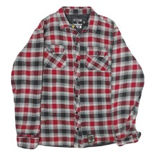 SECTOR 9 Mens Red & Grey Check