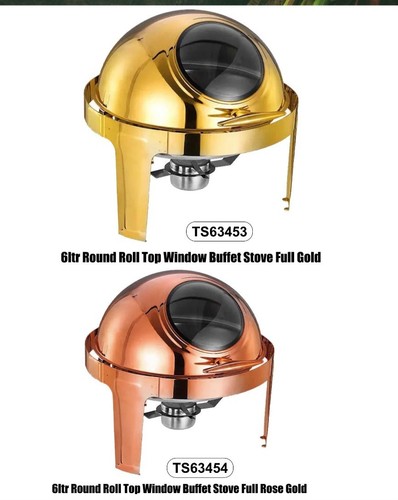 Chaffing dishes gold and - dishes,