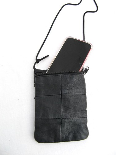 Real leather phone shoulder - leather,