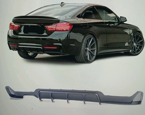 Rear diffuser matt - rear, black