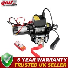 Gearzaar Electric Winch For Garage 1361KG/3000LBS 1000w Workshop 12V Recovery