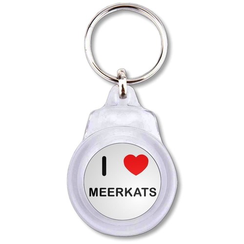 Meerkats love heart plastic - meerkats,