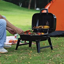 Mini Oil Barrel BBQ - Portable Tabletop Grill for Patio