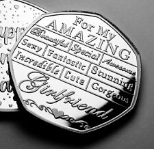 My AMAZING GIRLFRIEND 'Happy Valentine's Day' Silver Commemorative. Gift/Present