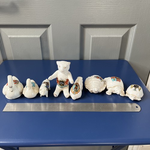 Crested china animals job lot - animals,