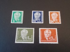 East German DDR 1950-1951   53-57  Wilhelm Pieck  Mint