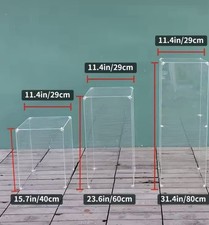 Acrylic Plinth Pedestal 80cm