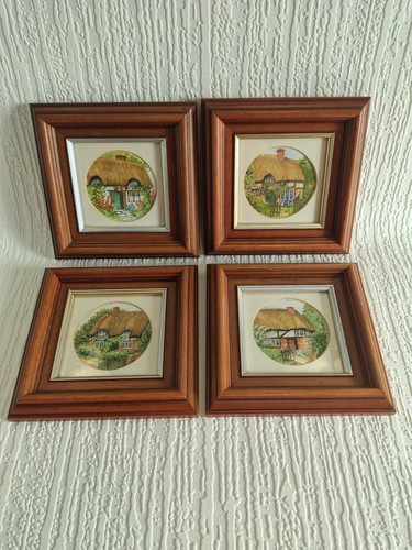 Vintage framed watercolour - 4x,
