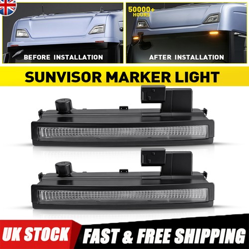 2pcs sunvisor led amber marker - 2pcs,