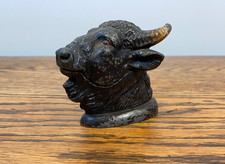 RARE ANTIQUE CAST METAL BULL