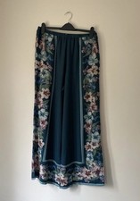Next teal floral linen mix
