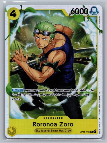 Roronoa zoro op15 113 super - op15-113,
