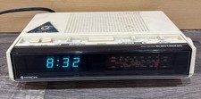 Alarm Clock Radio Hitachi Vintage Digital Electronic 80s Fm Mw Lw Sleep 