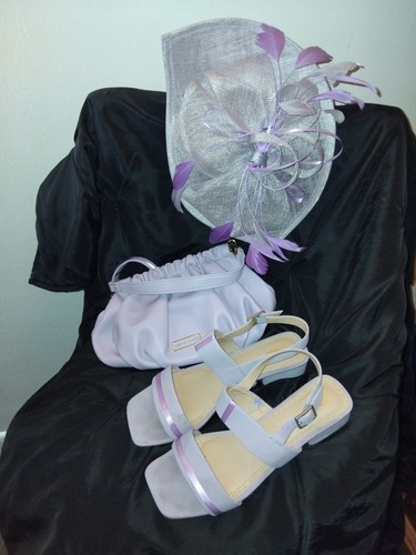 Lilac bag sandals size 6 - .,