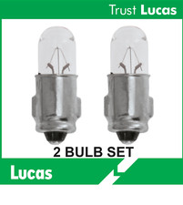 2 x Genuine LUCAS LLB281 BA7s 12V 2W Panel Light bulbs