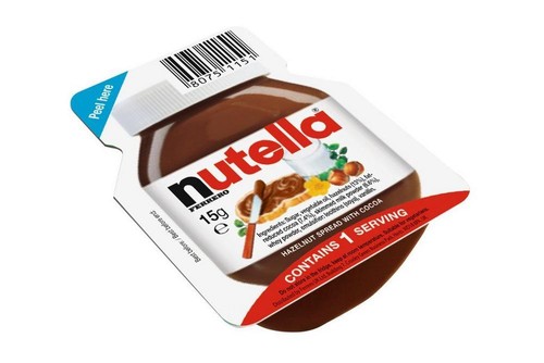 Nutella individual portions - nutella,