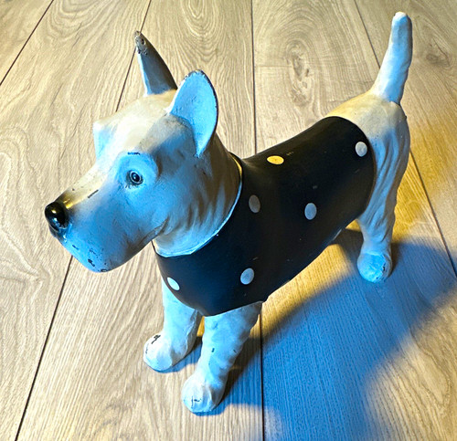 Dog figurine painted - dog,