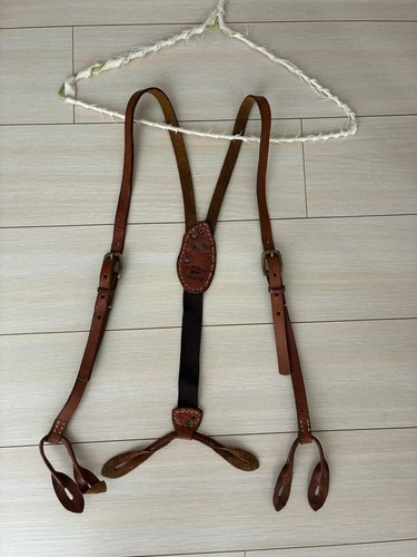 Kapital leather suspenders - leather,