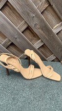 Gucci Leather Nude Heels Sandals Size 38.5 C Uk 5.5