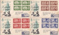 1951 GB Spectacular RARE KGVI FDCs Complete illustrated set of 4 x Festival High