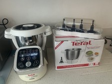 Used Tefal Cuisine Companion Cooking Robot Food Processor, White Extra New Bowl