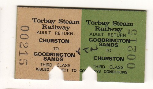 Railway ticket torbay steam - railway,