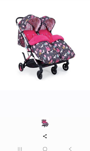 Double doll pushchair pram - double, pushchair/pram