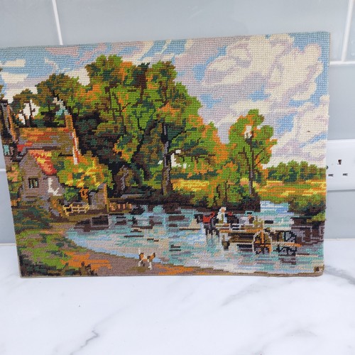 Completed tapestry mounted - completed,