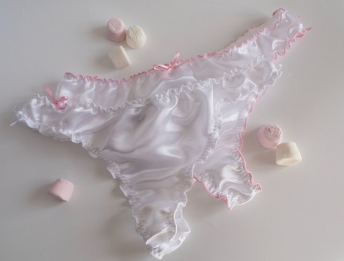 Satin thong sexy panties - satin,