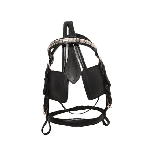 Leather draft driving harness - leather,