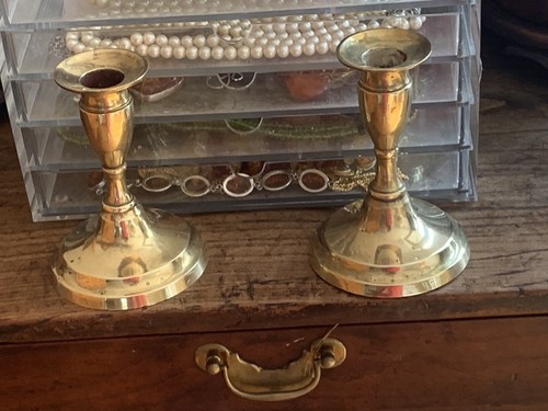 Vintage pair solid brass - vintage,