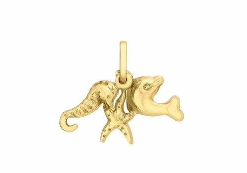 9ct yellow gold seaside - gold,