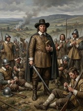 OLIVER CROMWELL WITH HIS