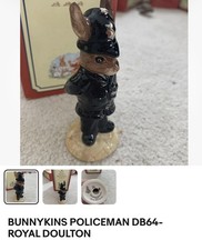 Royal Doulton Bunnykins DB64 Policeman Figurine immaculate Condition