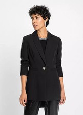 Blazer black fitted peplum