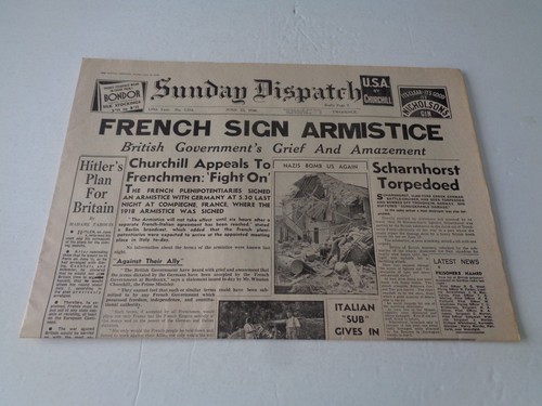 Ww2 wartime newspaper - newspaper, sunday